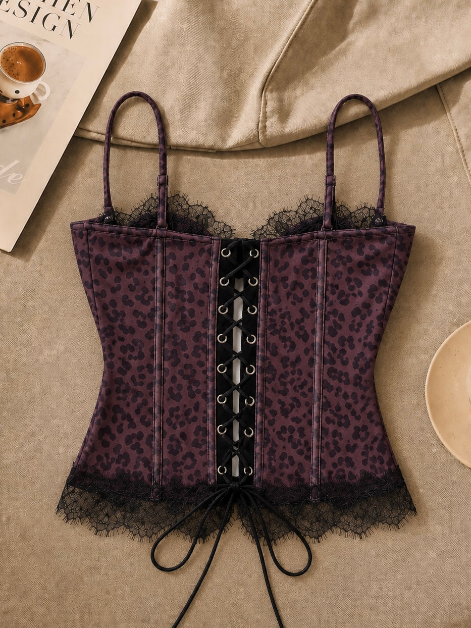 Vegas Leopard Corset