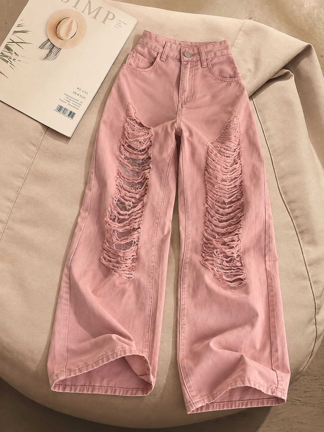 Pink Skies Baggy Jean