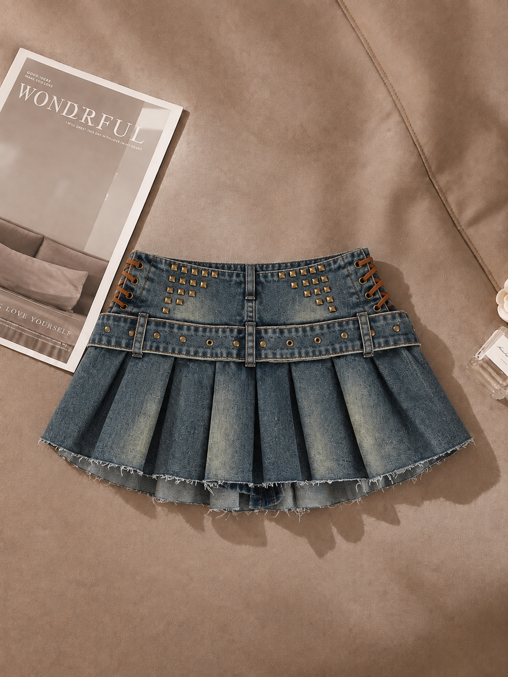 Parker Mini Belted Skirt