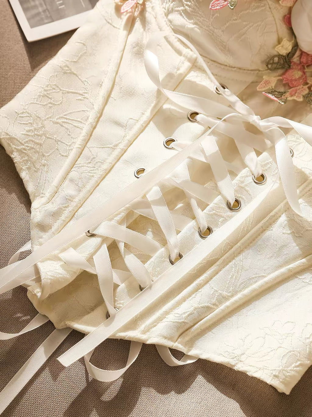 Poinsetta Lace Up Corset