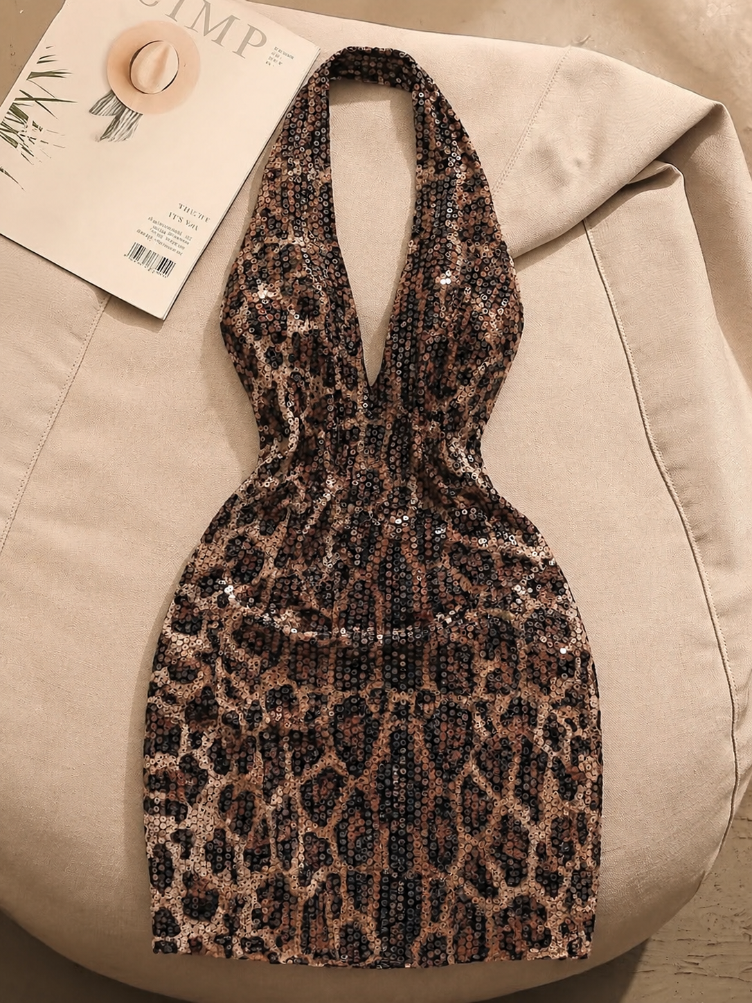 Alicelily Wild Mini Halter Dress