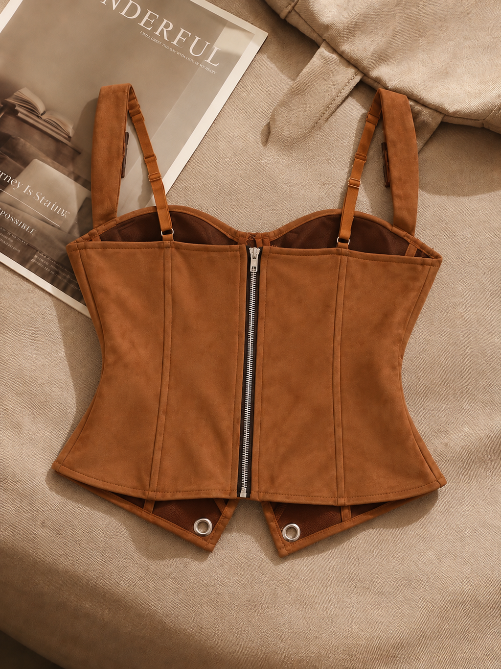 Chestnut Bustier Top