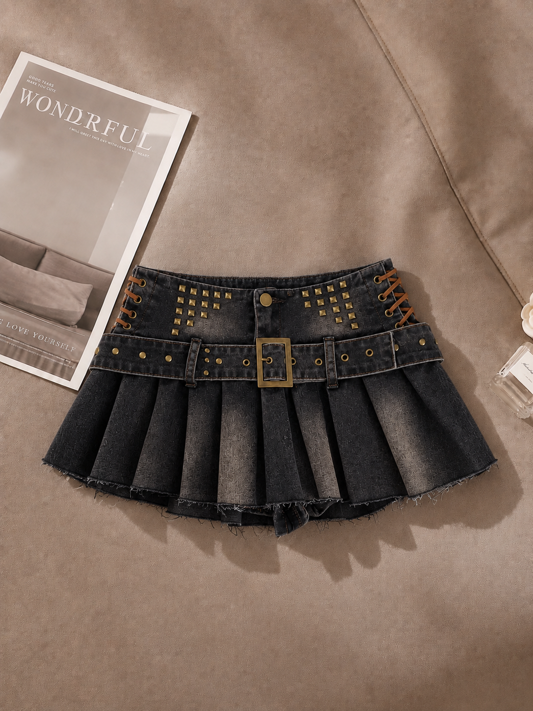 Parker Mini Belted Skirt