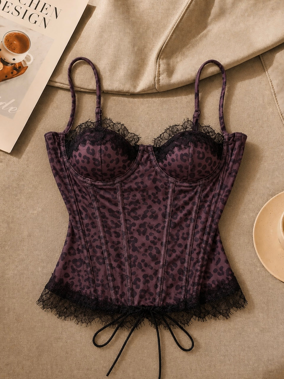 Vegas Leopard Corset