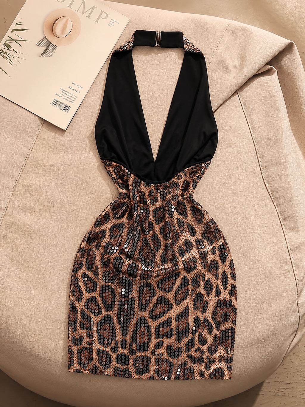 Alicelily Wild Mini Halter Dress