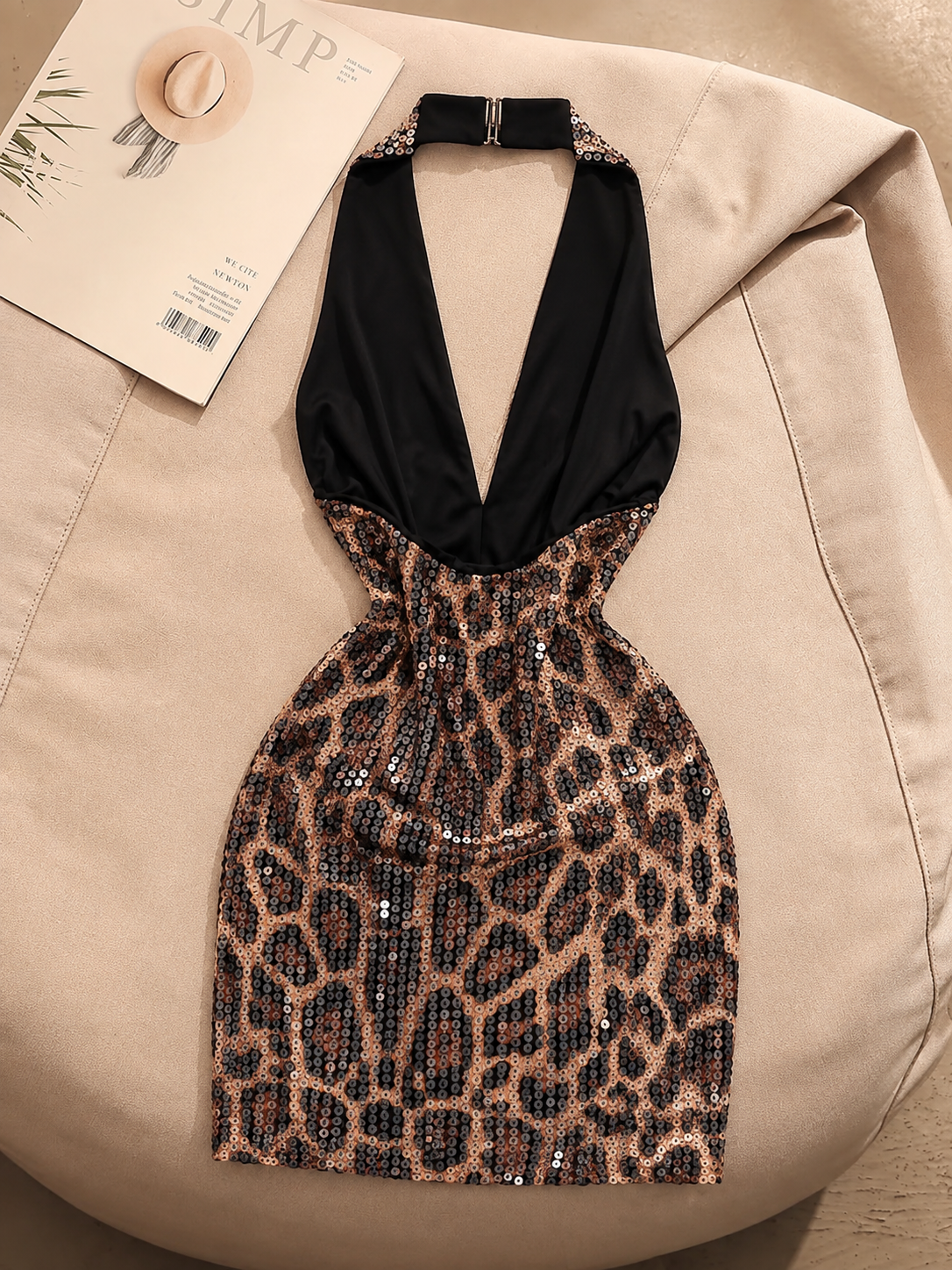 Alicelily Wild Mini Halter Dress