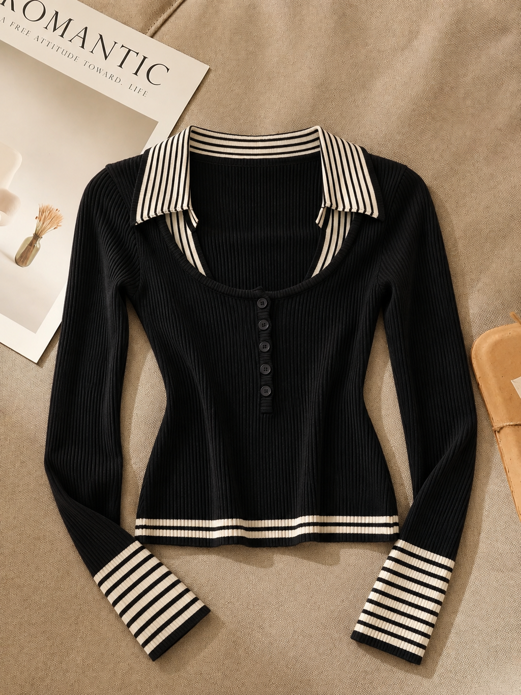 AliceLily Fall Edit Sweater Top