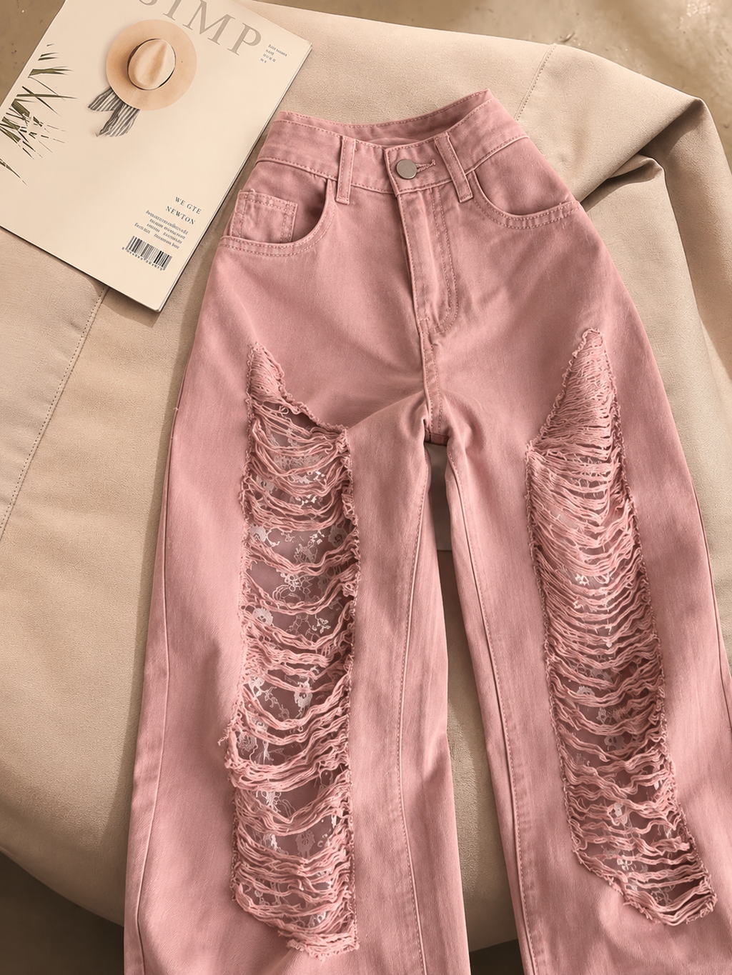 Pink Skies Baggy Jean