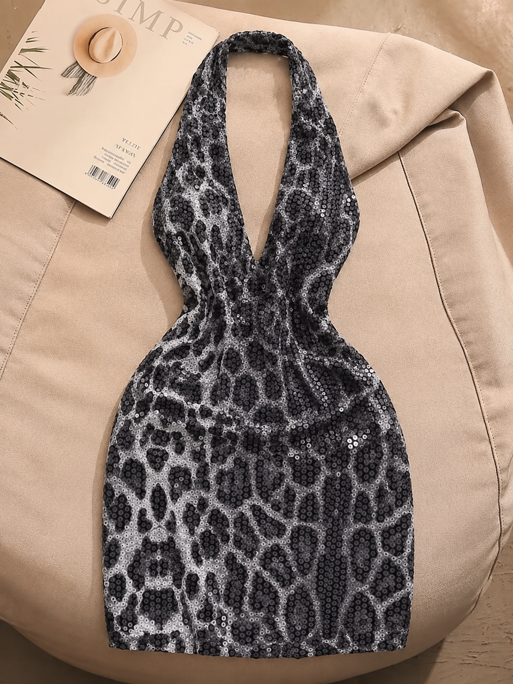 Alicelily Wild Mini Halter Dress