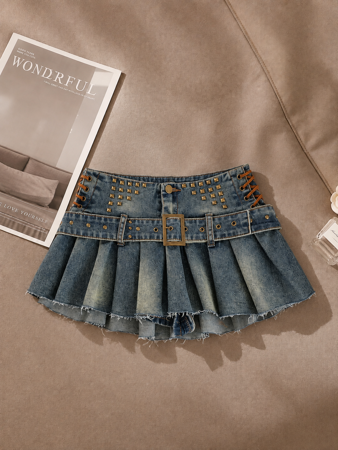 Parker Mini Belted Skirt