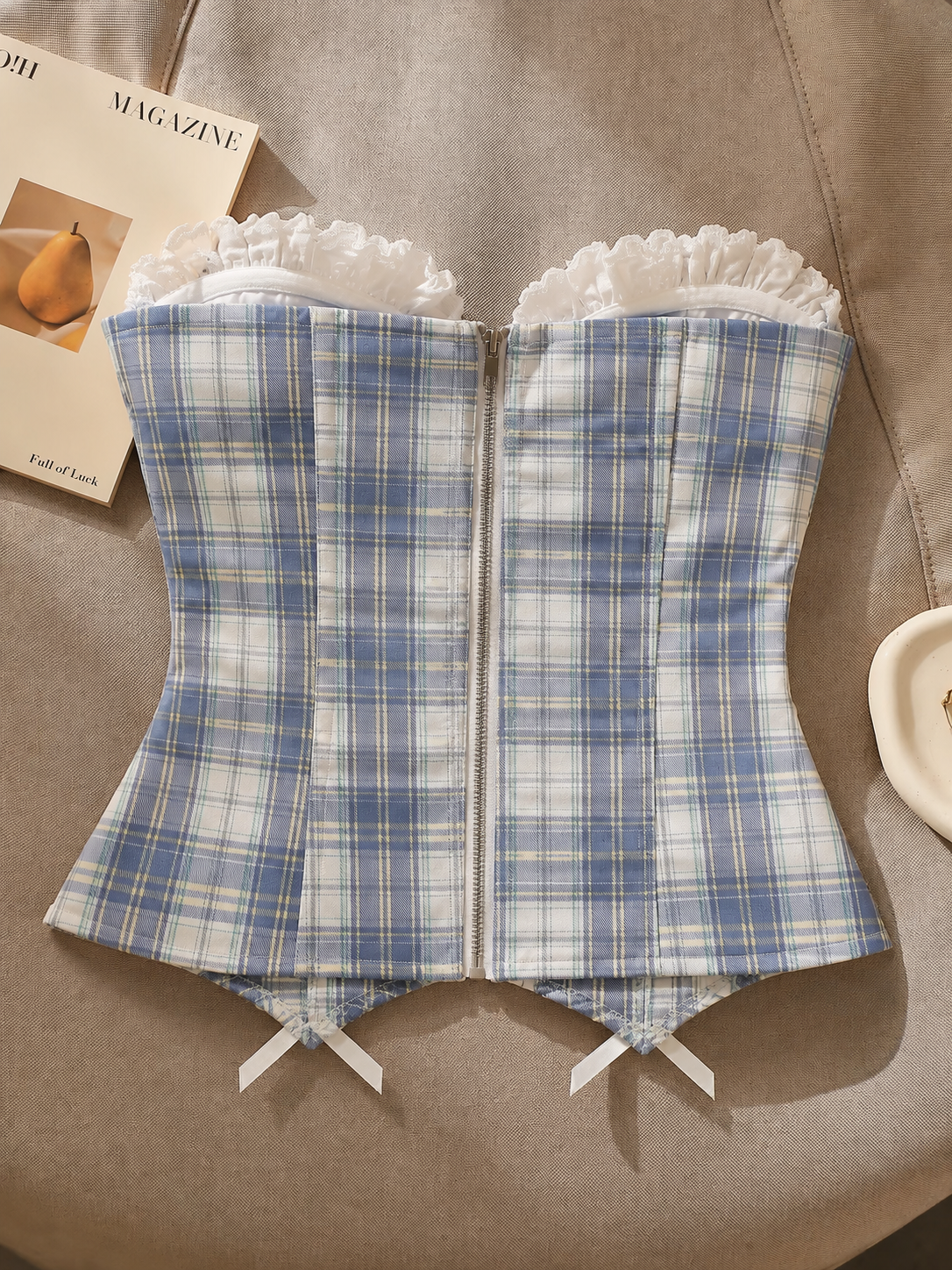 Kacey Plaid Corset