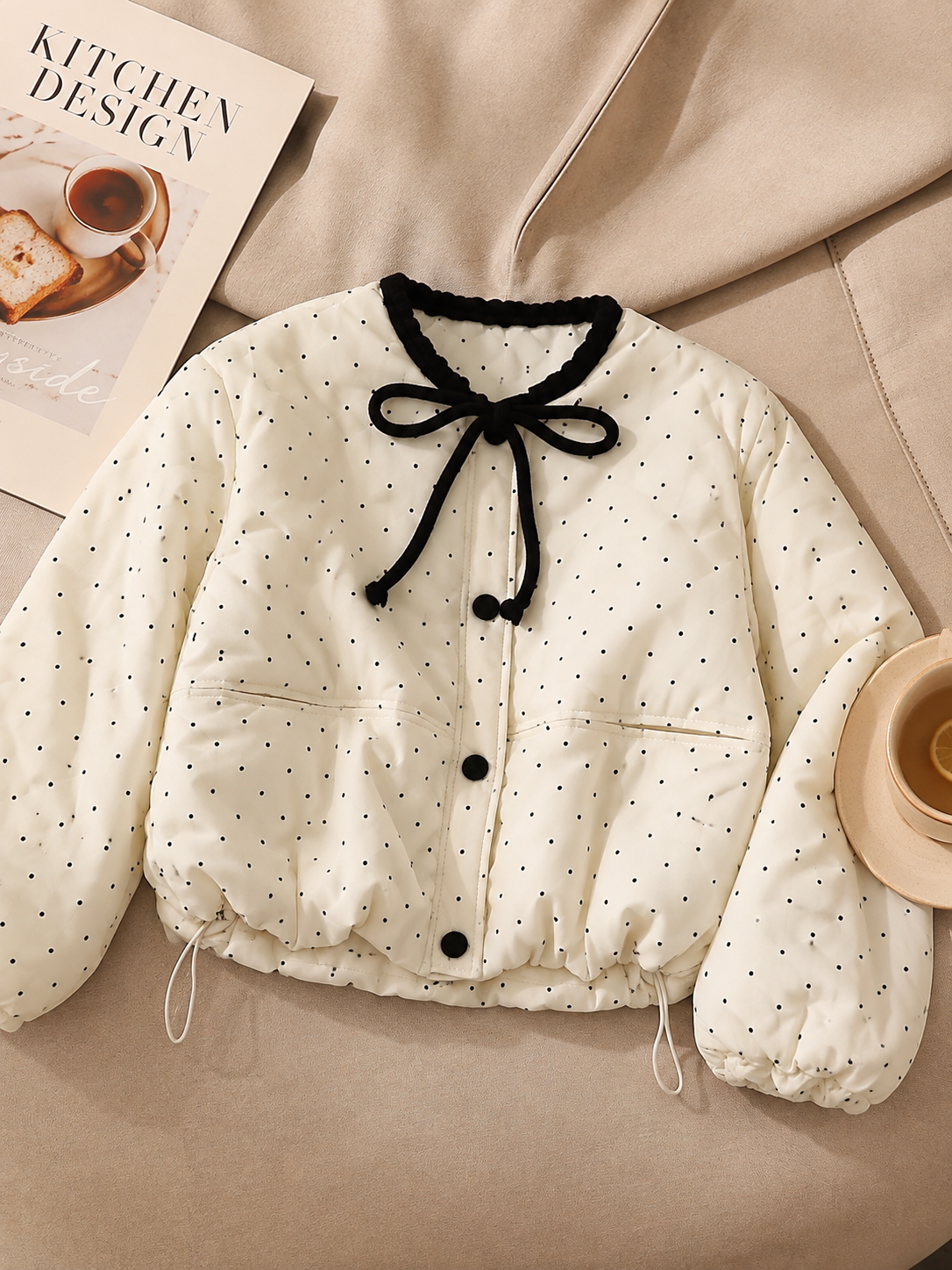 Alicelily Polka Dot Puffer