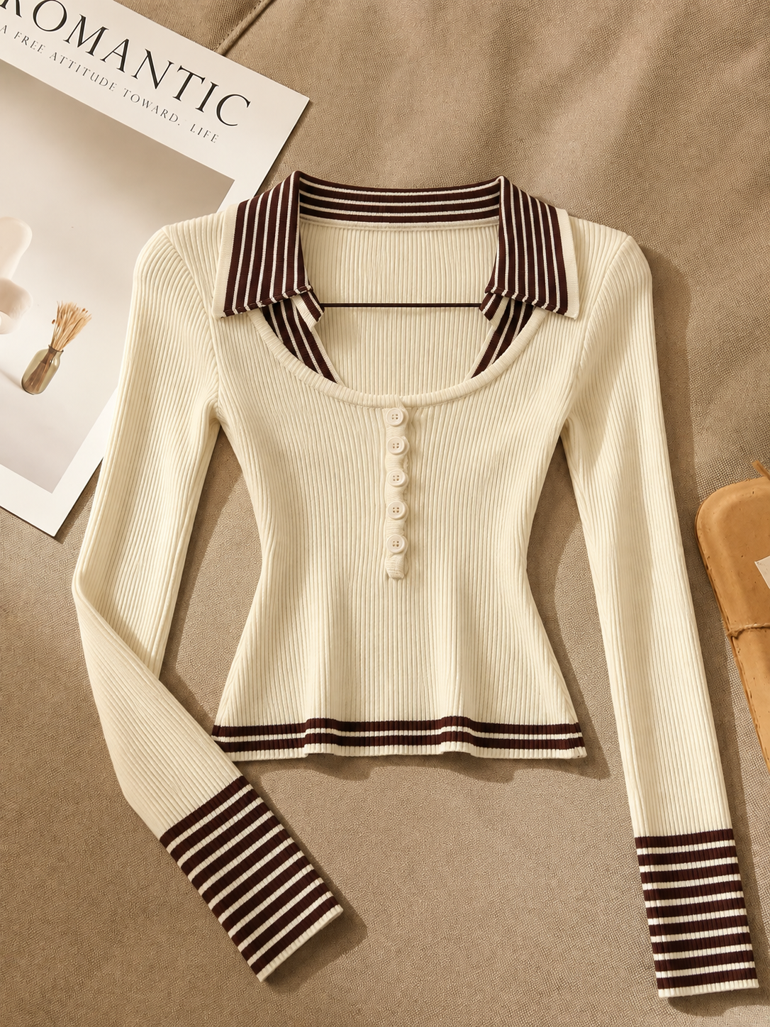 AliceLily Fall Edit Sweater Top