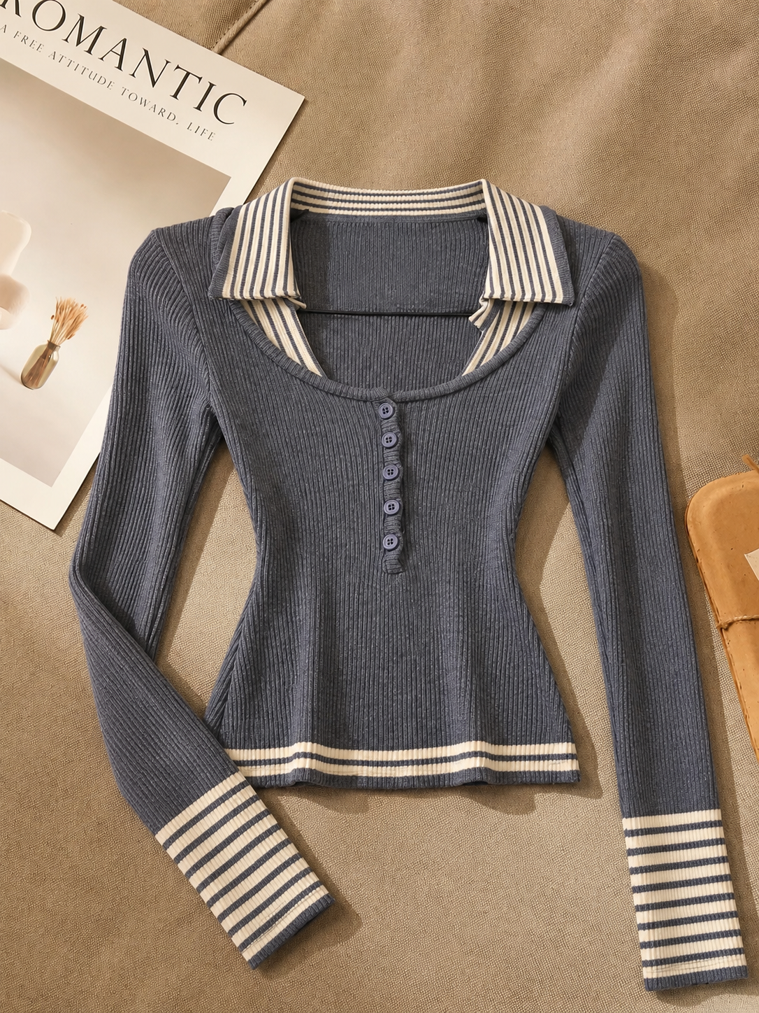 AliceLily Fall Edit Sweater Top