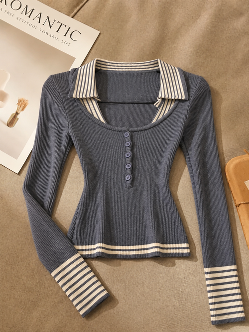 AliceLily Fall Edit Sweater Top