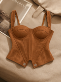 Chestnut Bustier Top