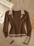 AliceLily Fall Edit Sweater Top
