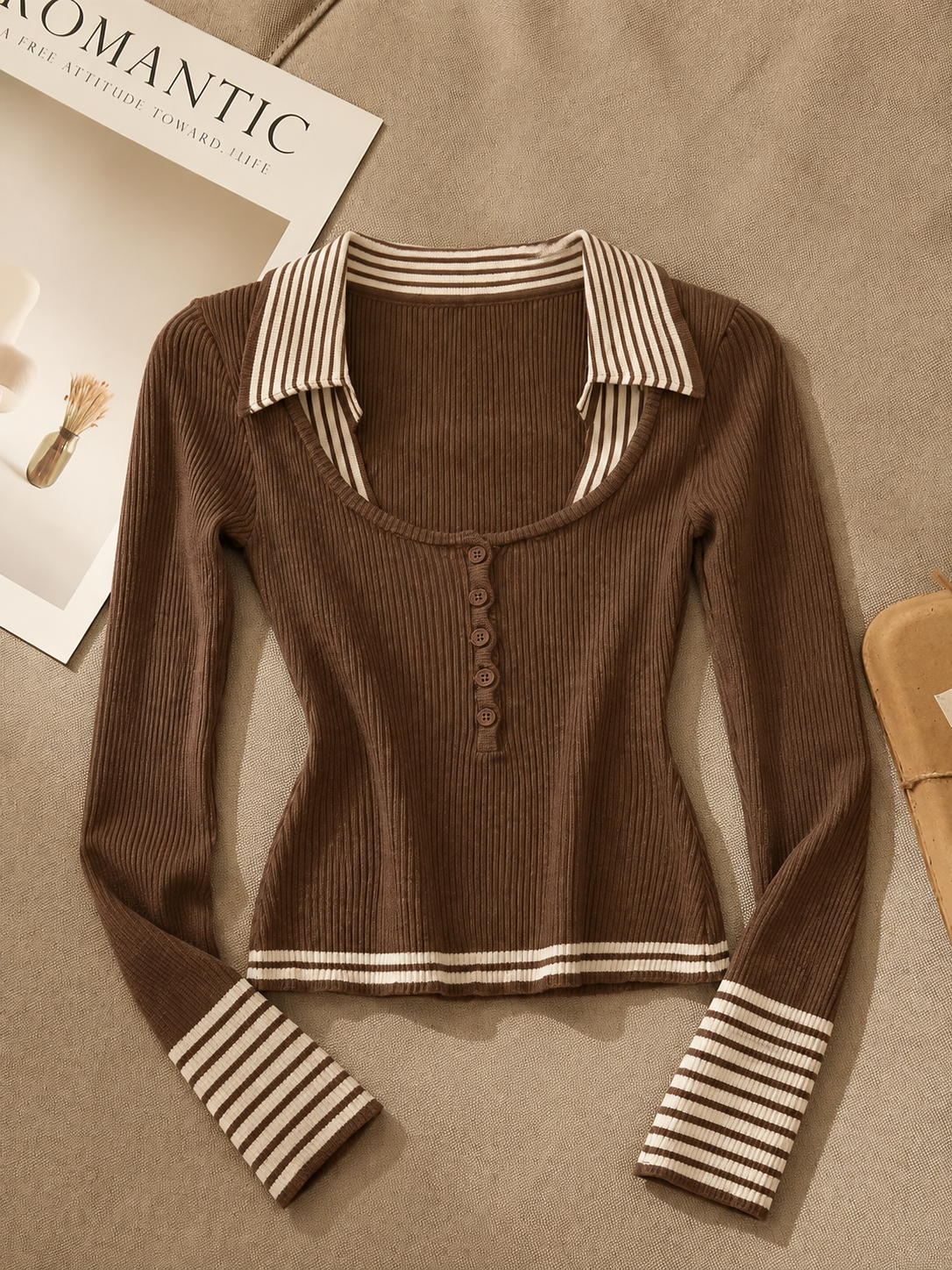 AliceLily Fall Edit Sweater Top