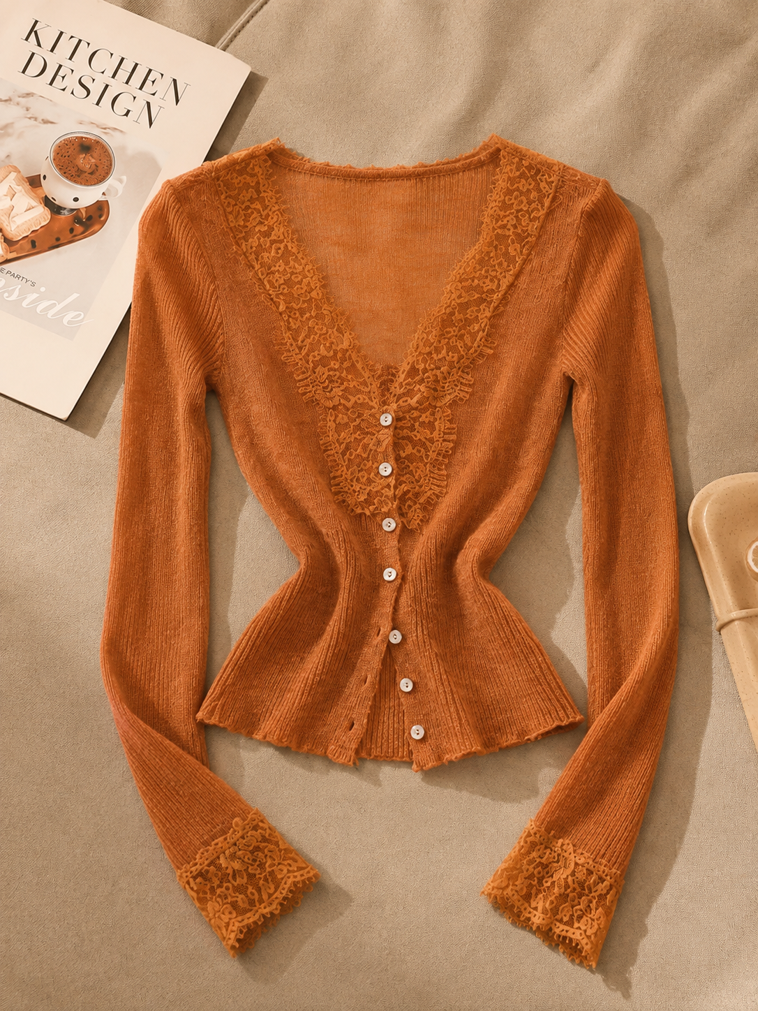 Alicelily Intricate Lace Cardigan